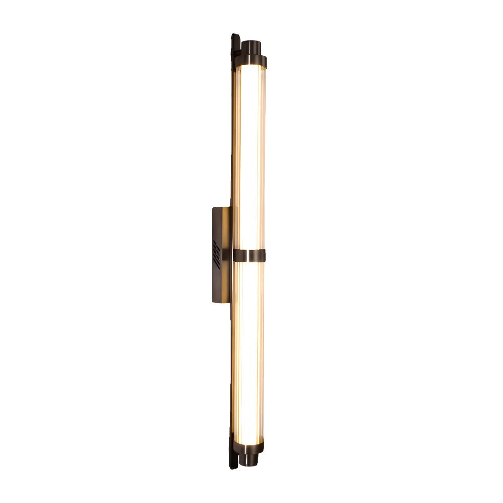 contemporary metallic indoor wall sconce lamp with long acrylic tube led available in 2755 and 3543