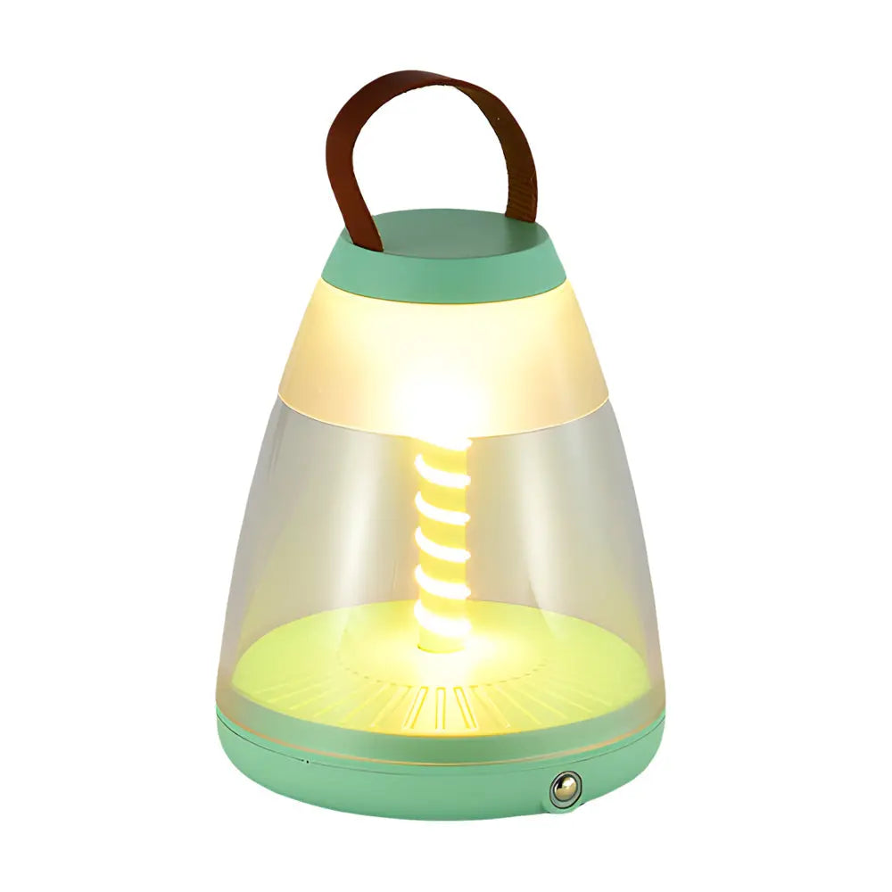 Spiral LED Portable Outdoor Table Lamp - Battery Powered and Easy to Carry Luxe