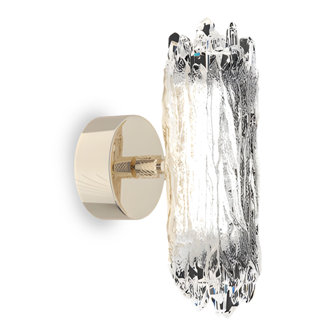 Minimalist Wall Sconce — Aluminum and Acrylic, Gold, LED, 3-Step Dimming (3000K/4500K/6000K), Single or Double Head