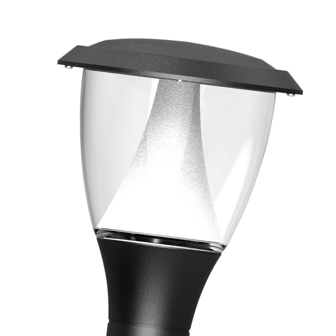 Modern Minimalist LED Garden Stake Path Light — Die-Cast Aluminum, Matte Black, 8W, 3000K, IP65 Weatherproof