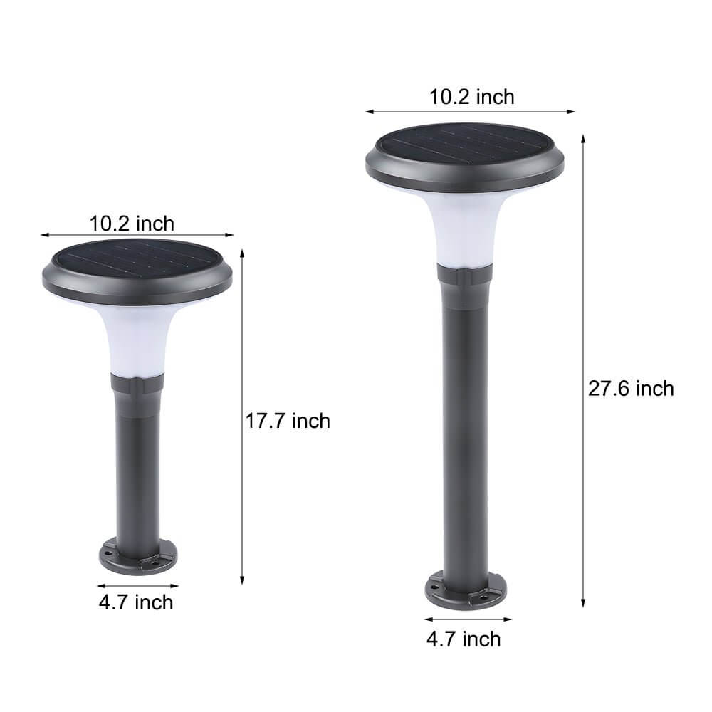 contemporary outdoor path lighting sleek black solar led lawn light