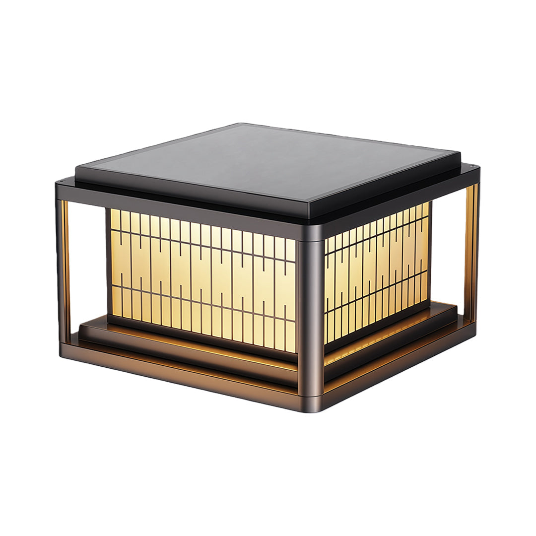 Modern Outdoor LED Pillar Light — Aluminum & Acrylic, Solar / Hardwired, IP54, 25cm / 30cm / 40cm