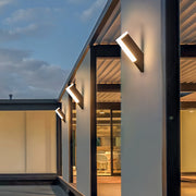 Minimalist Outdoor Wall Lantern — Black Aluminum, White Acrylic Shade, 12W LED, IP65, Hardwired
