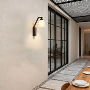 Flower Outdoor Wall Sconce — Black Stainless Steel, Clear Glass, 12W LED, IP65 Weatherproof