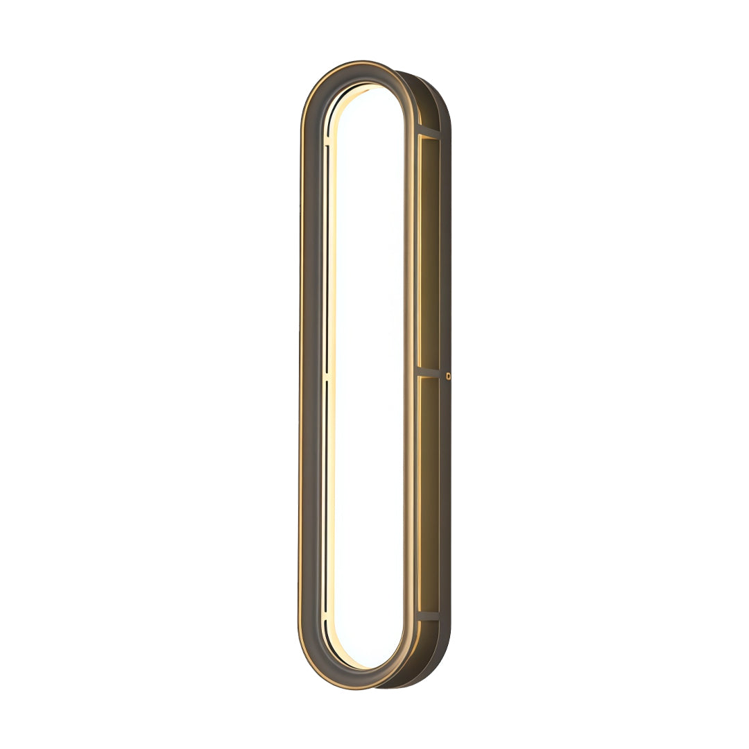 Linear Outdoor Wall Sconce — Die-Cast Aluminum, LED, Oval or Rectangular, 3000K / 6000K, IP65 Weatherproof