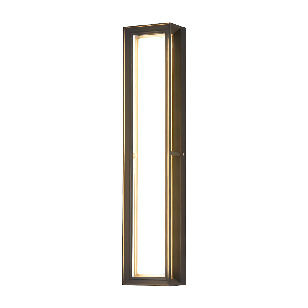 Linear Outdoor Wall Sconce — Die-Cast Aluminum, LED, Oval or Rectangular, 3000K / 6000K, IP65 Weatherproof