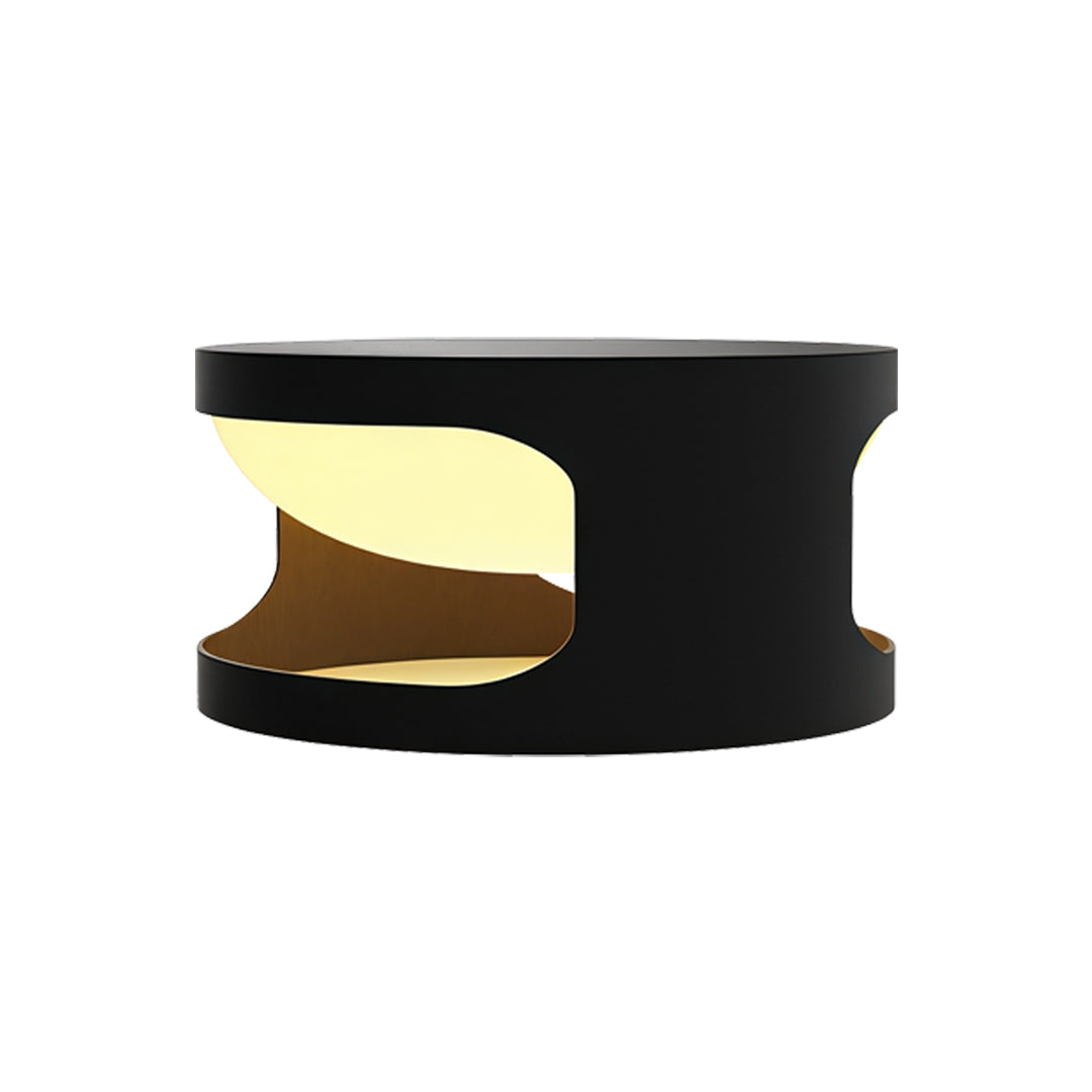 Round Outdoor Pillar-Top Light — Stainless Steel & Acrylic, LED, IP65, Solar or Hardwired, 3 Sizes