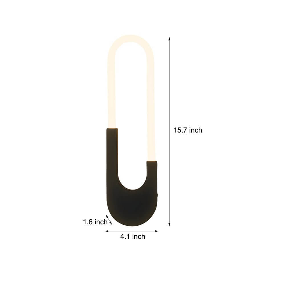 contemporary oval led wall sconces for indoor use 16 height gold and black
