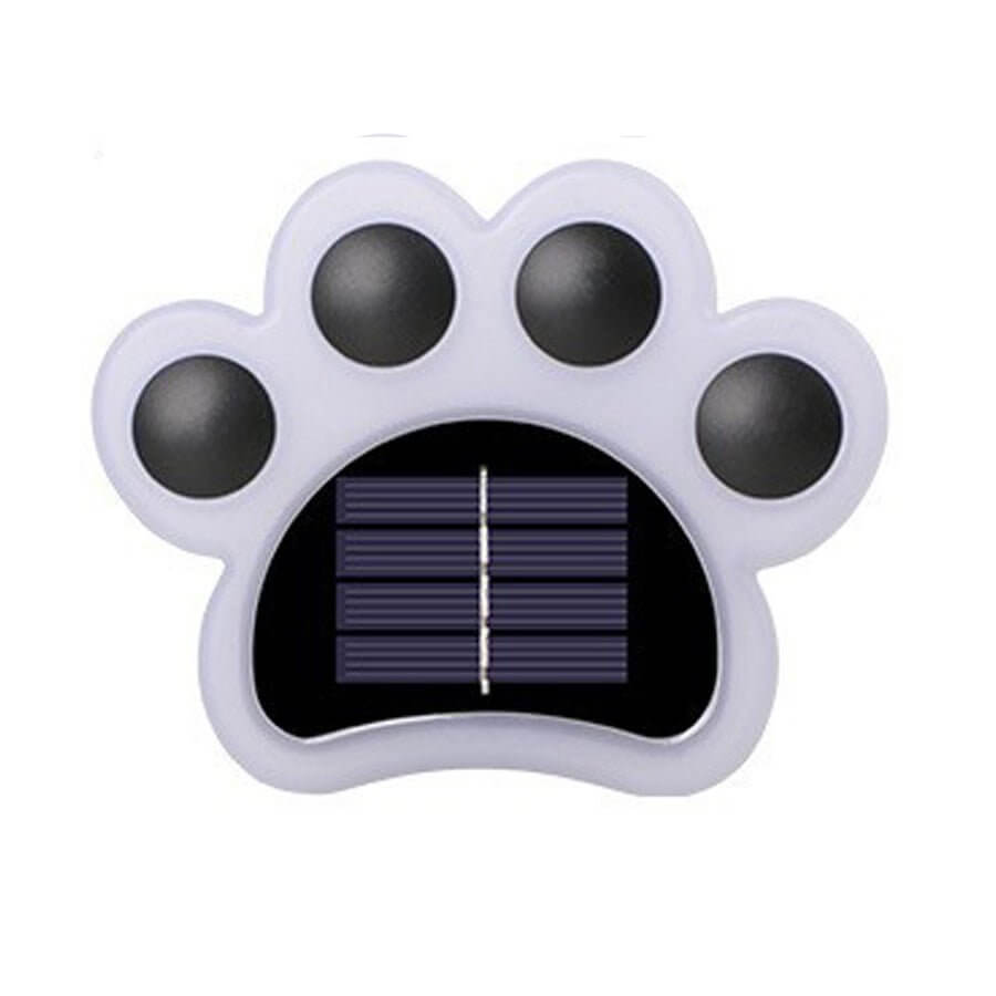 contemporary solar powered led animal paw lights for step and stair illumination
