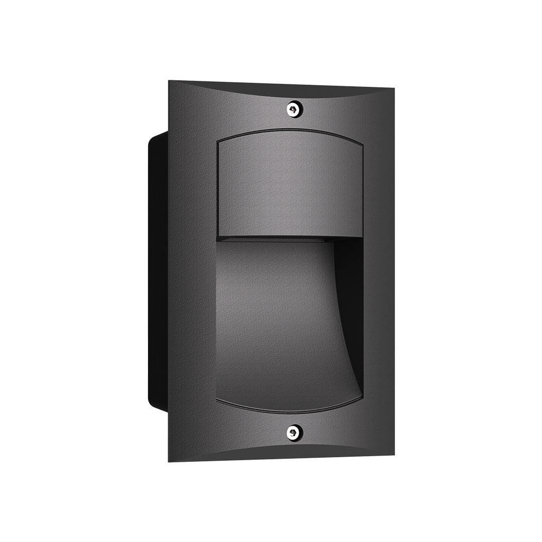 Minimalist Embedded LED Step Light — Die-Cast Aluminum, 4W OSRAM, 3000K, IP65, Hardwired