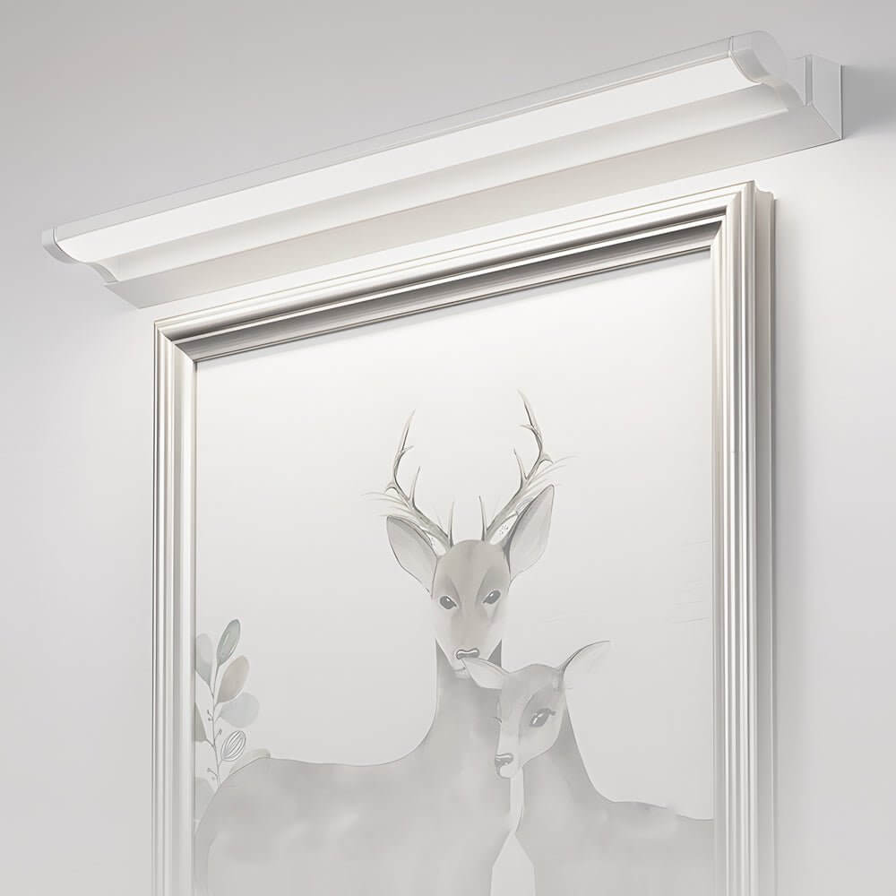 contemporary wall mounted linear led vanity light for bathrooms