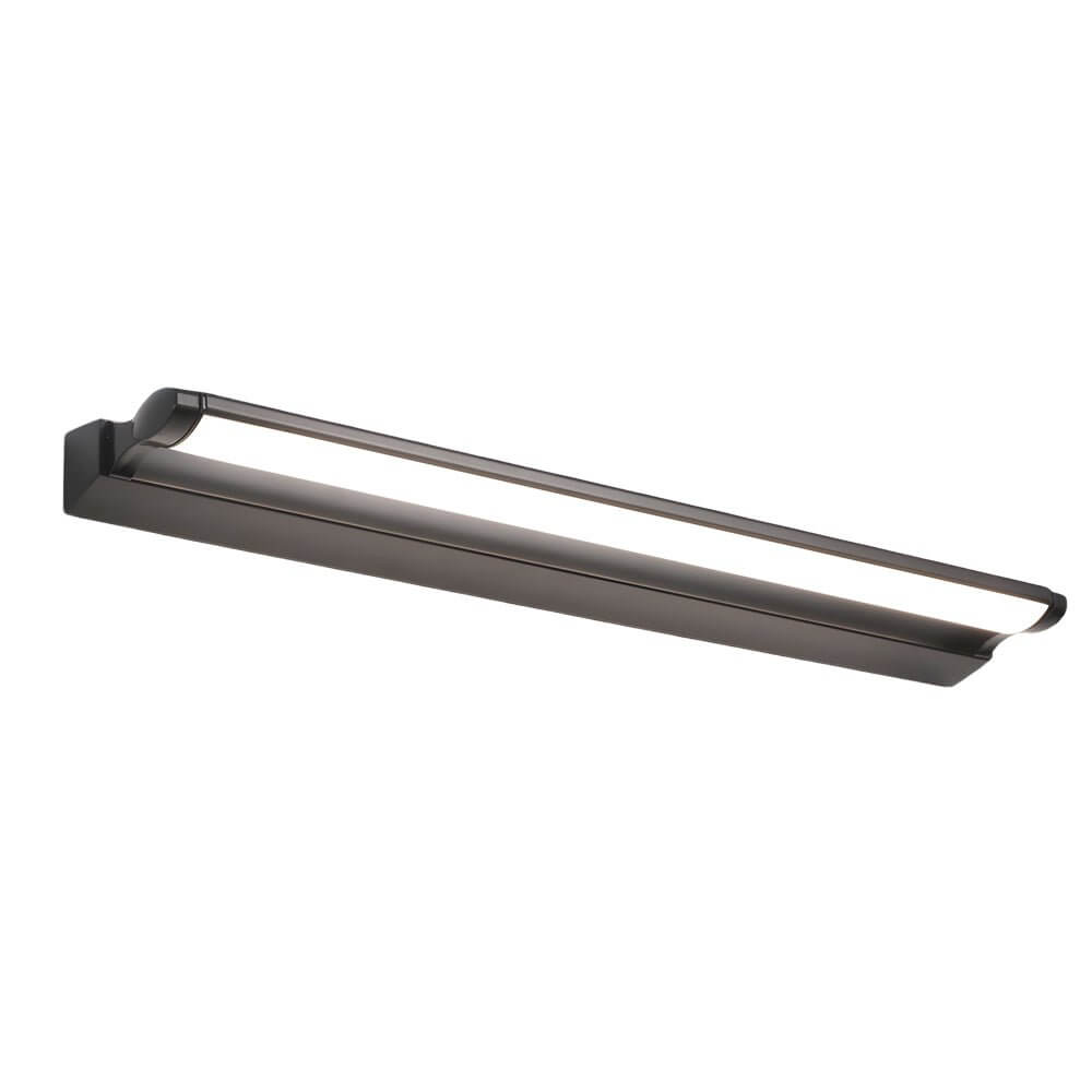 contemporary wall mounted linear led vanity light for bathrooms
