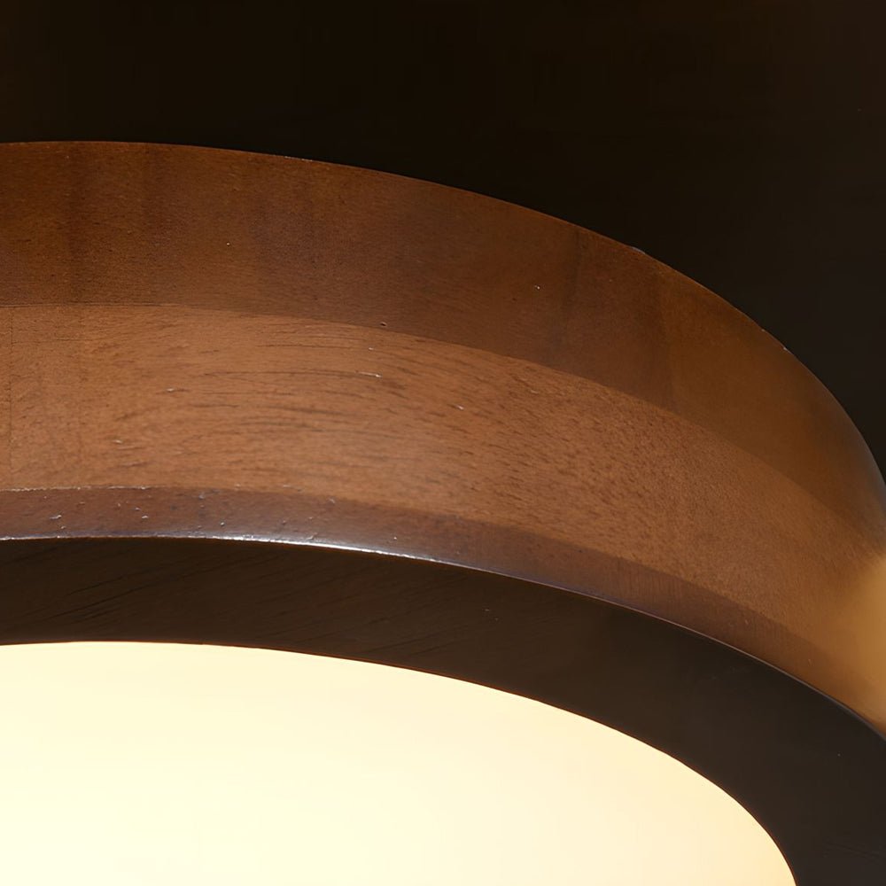 contemporary walnut sputnik flush mount led ceiling light with 345 circles