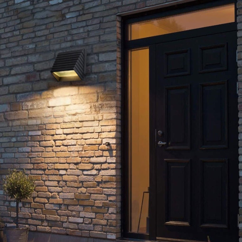 contemporary waterproof led wall light for outdoor use ideal for villas gardens balconies and stairs