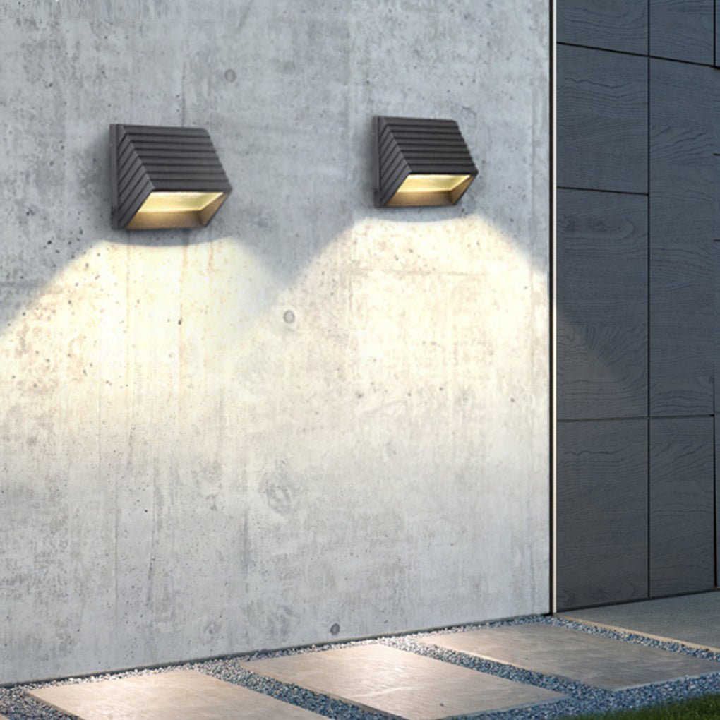 contemporary waterproof led wall light for outdoor use ideal for villas gardens balconies and stairs