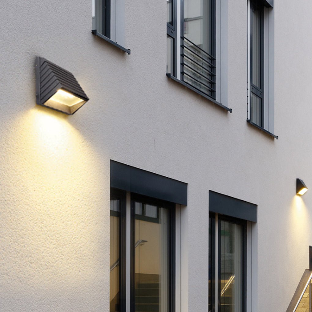 contemporary waterproof led wall light for outdoor use ideal for villas gardens balconies and stairs