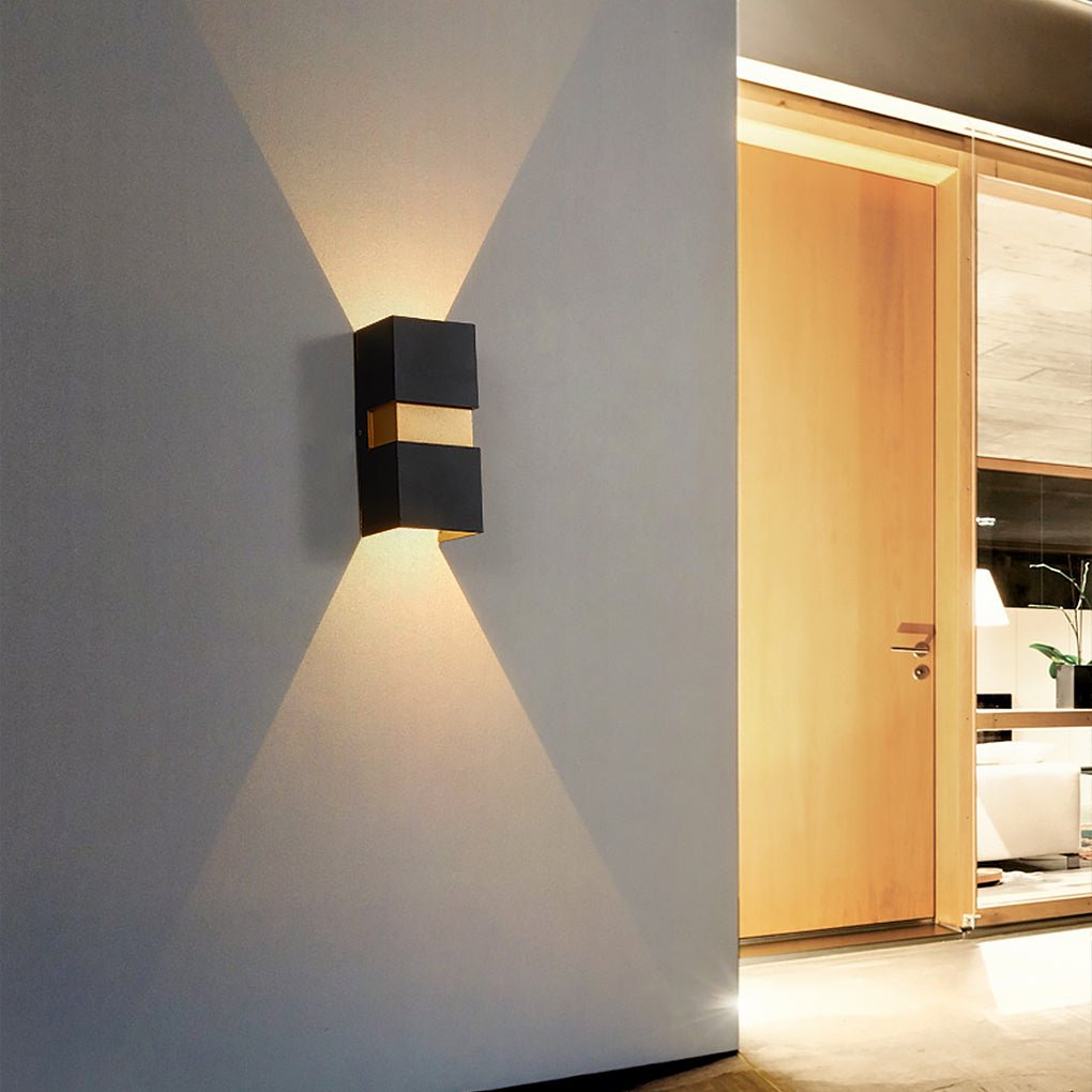 contemporary waterproof led wall light for villa balcony and aisle outdoor lighting