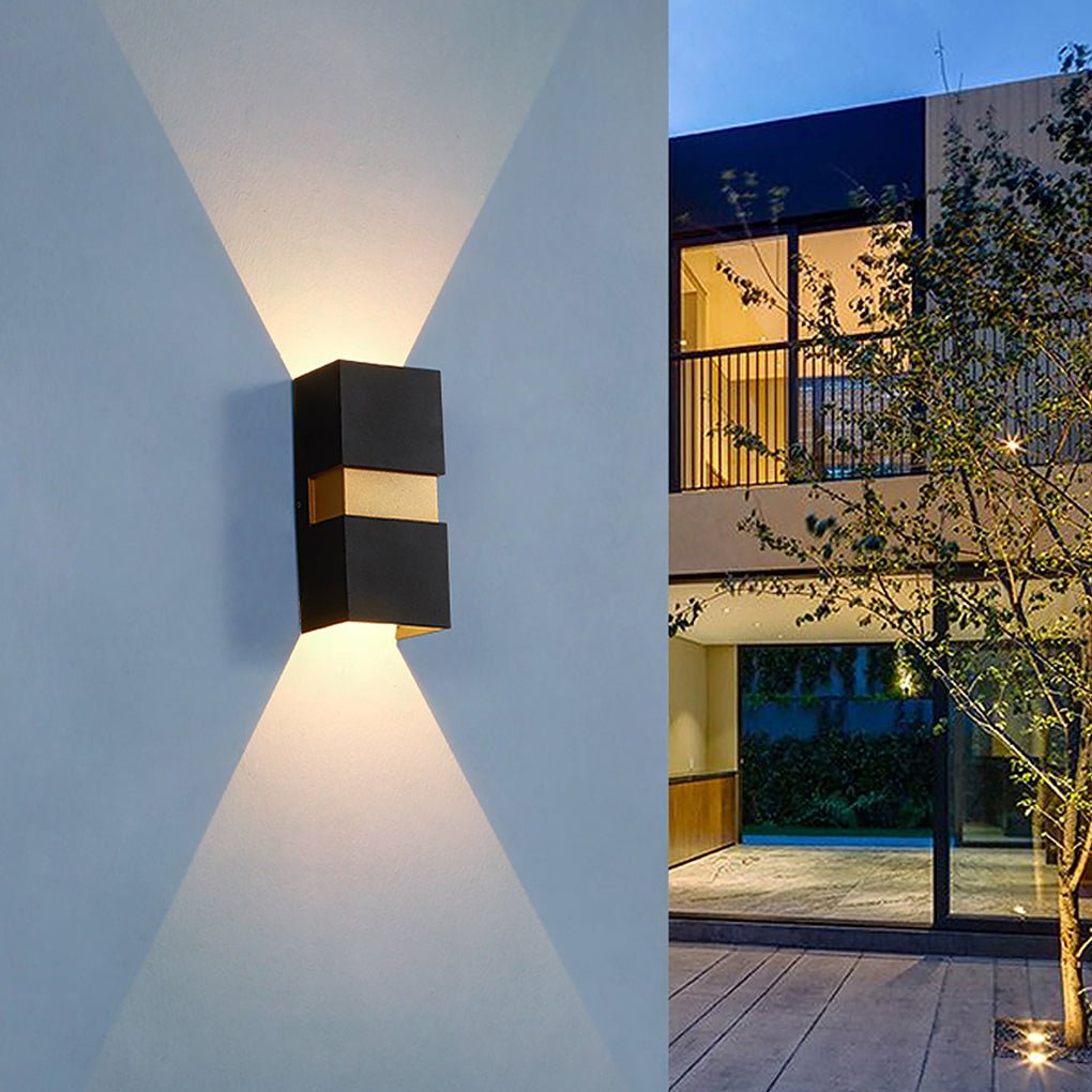 contemporary waterproof led wall light for villa balcony and aisle outdoor lighting