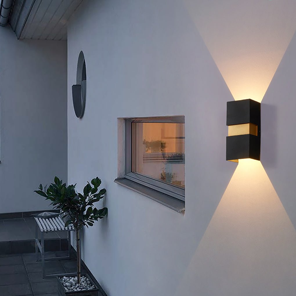 contemporary waterproof led wall light for villa balcony and aisle outdoor lighting