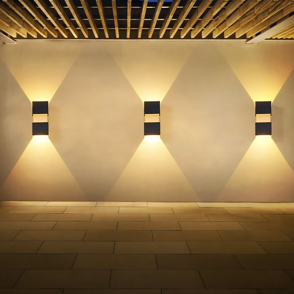 contemporary waterproof led wall light for villa balcony and aisle outdoor lighting