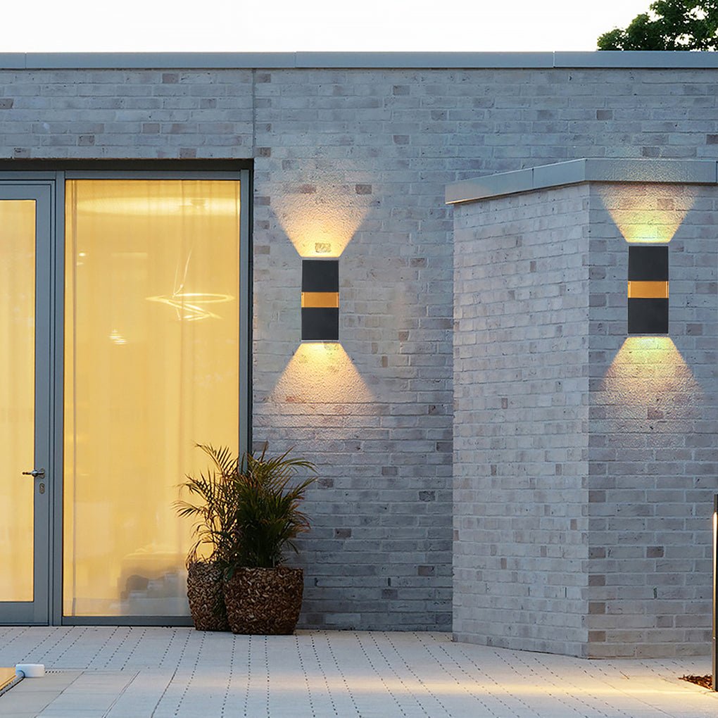 contemporary waterproof led wall light for villa balcony and aisle outdoor lighting
