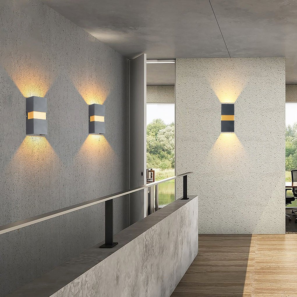 contemporary waterproof led wall light for villa balcony and aisle outdoor lighting