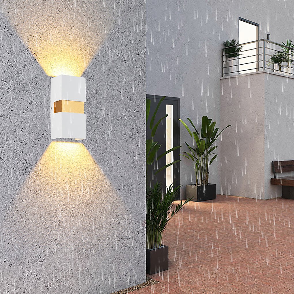 contemporary waterproof led wall light for villa balcony and aisle outdoor lighting
