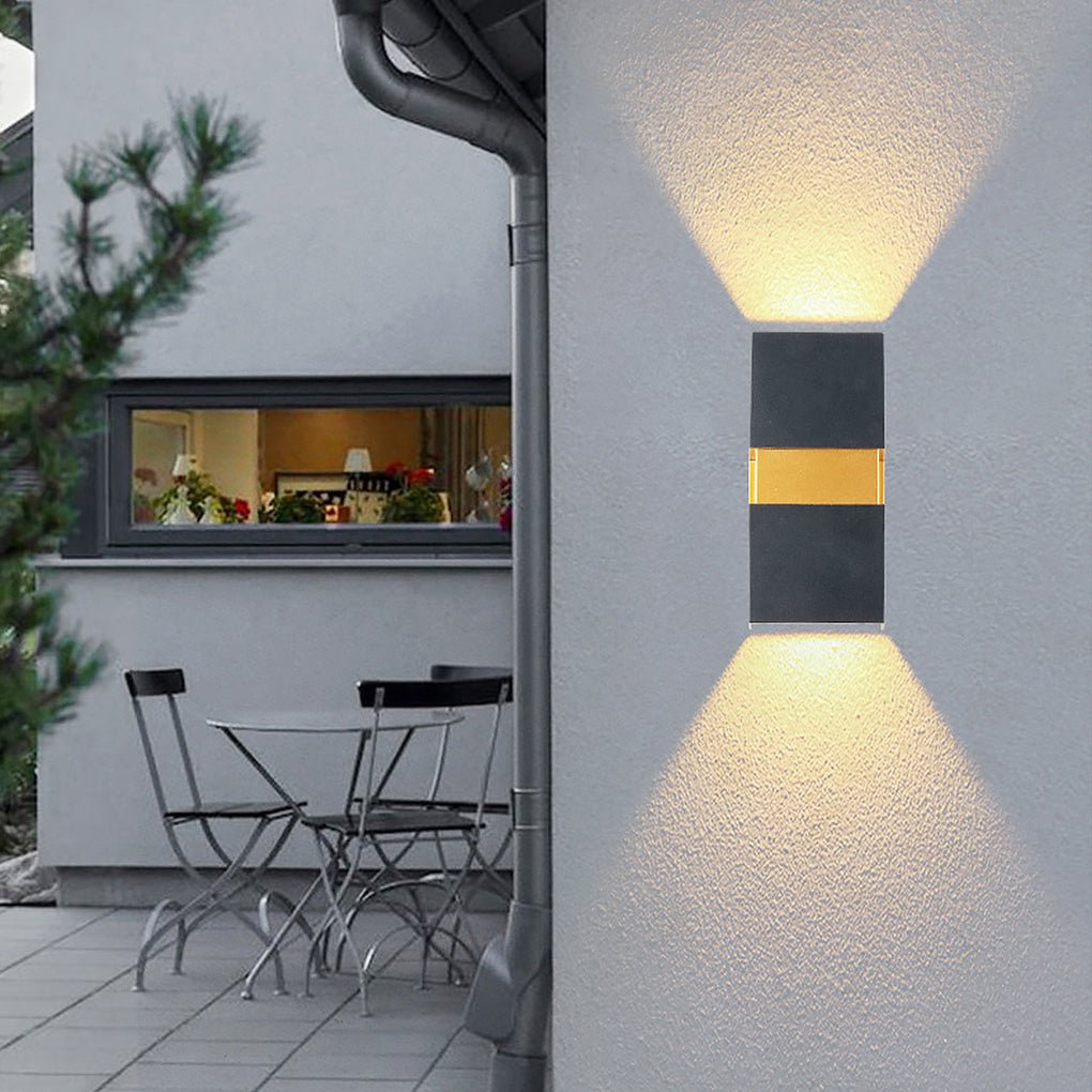 contemporary waterproof led wall light for villa balcony and aisle outdoor lighting