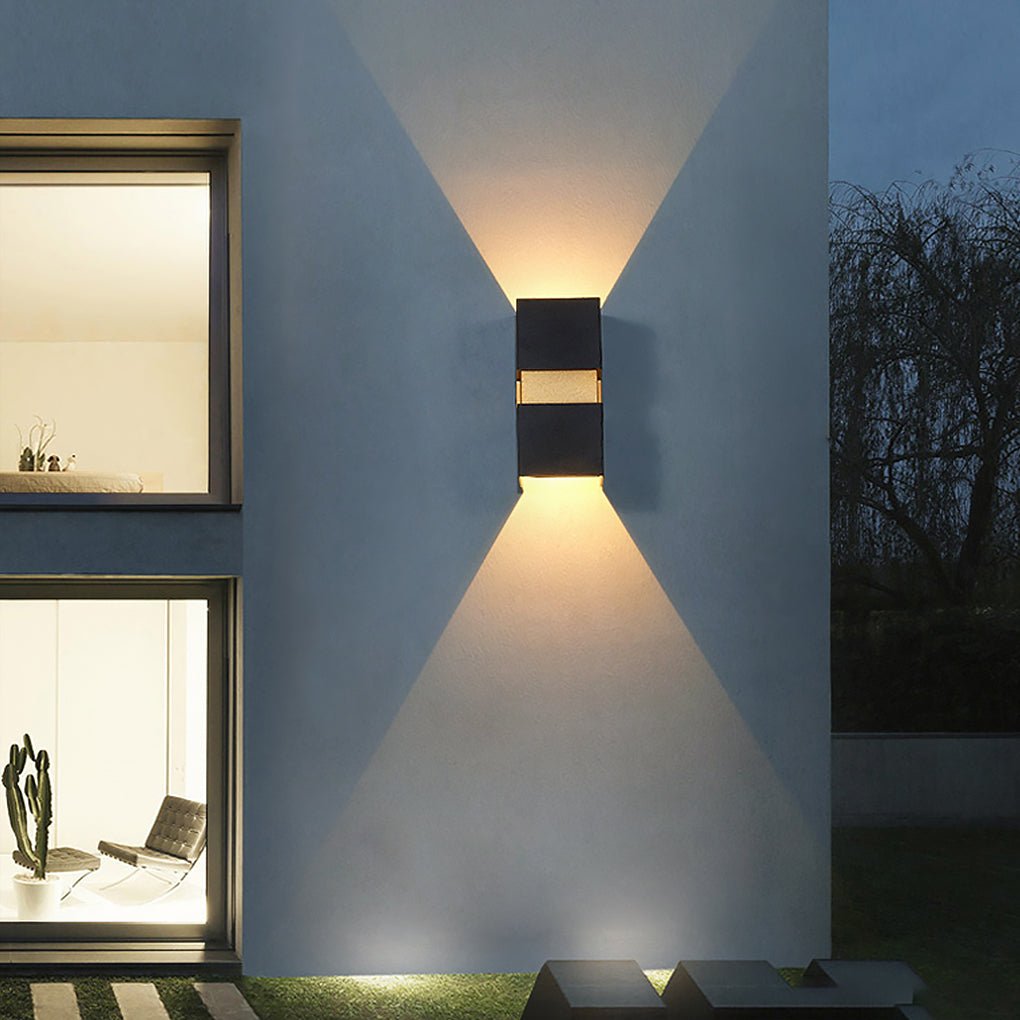 contemporary waterproof led wall light for villa balcony and aisle outdoor lighting