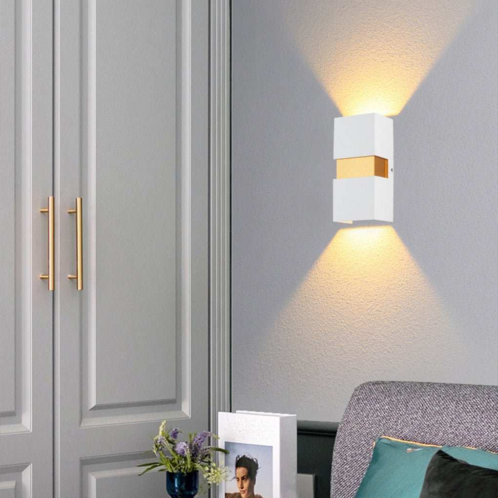 contemporary waterproof led wall light for villa balcony and aisle outdoor lighting