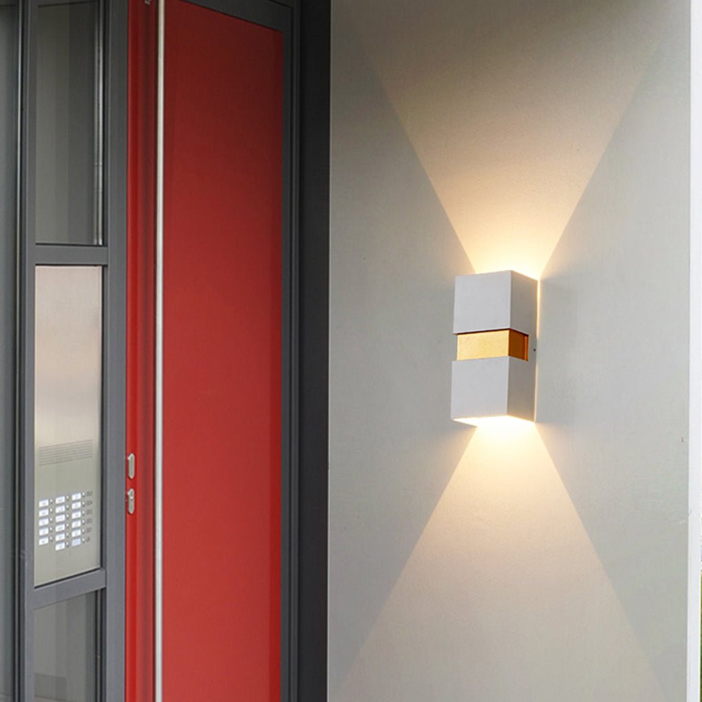 contemporary waterproof led wall light for villa balcony and aisle outdoor lighting