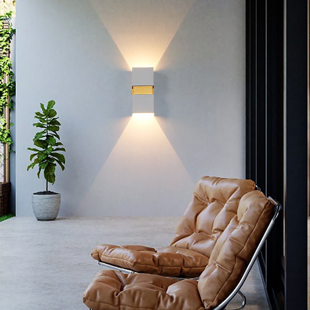 contemporary waterproof led wall light for villa balcony and aisle outdoor lighting