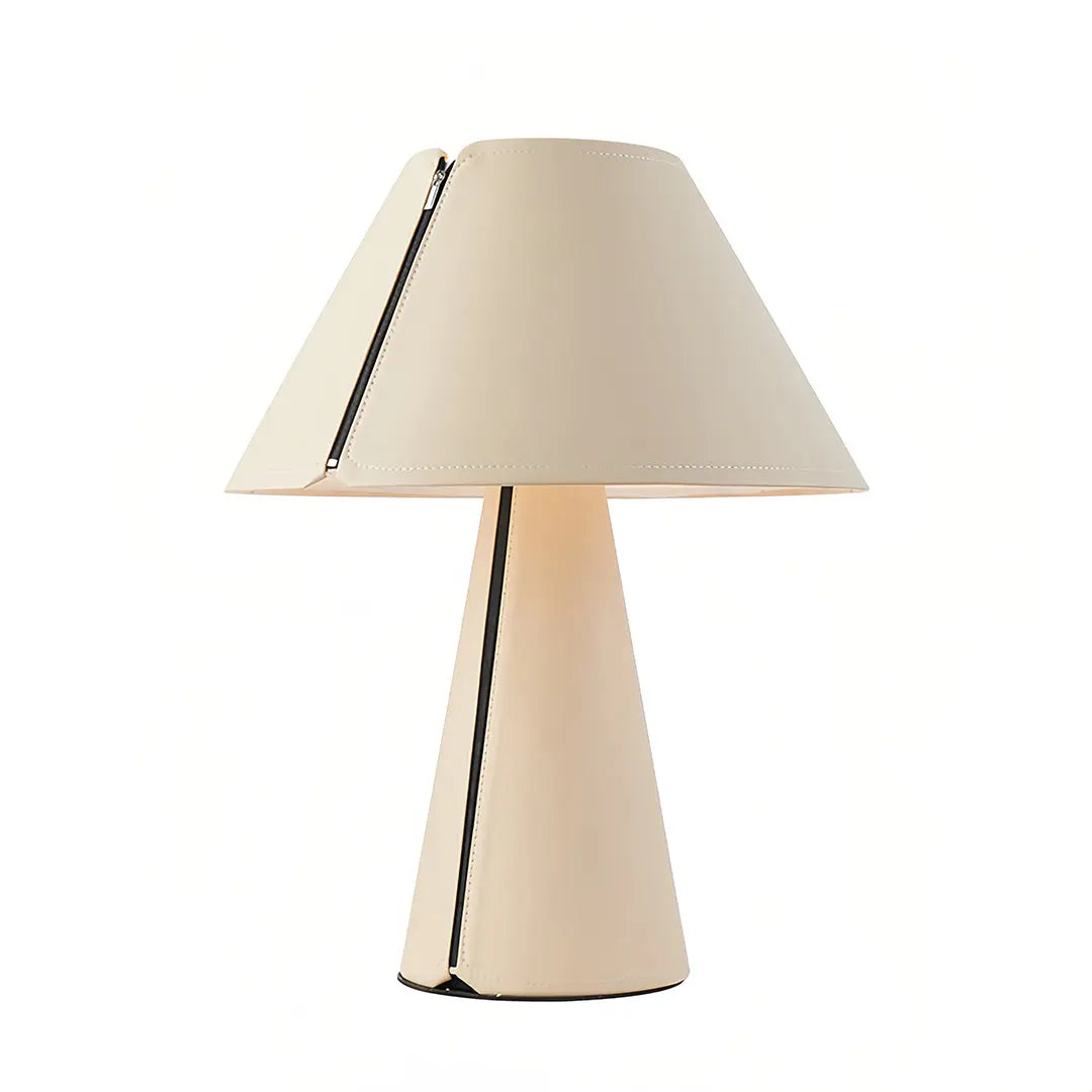Elegant Modern White Table Lamp with Pleated Shade for Bedroom Bedside Luxe