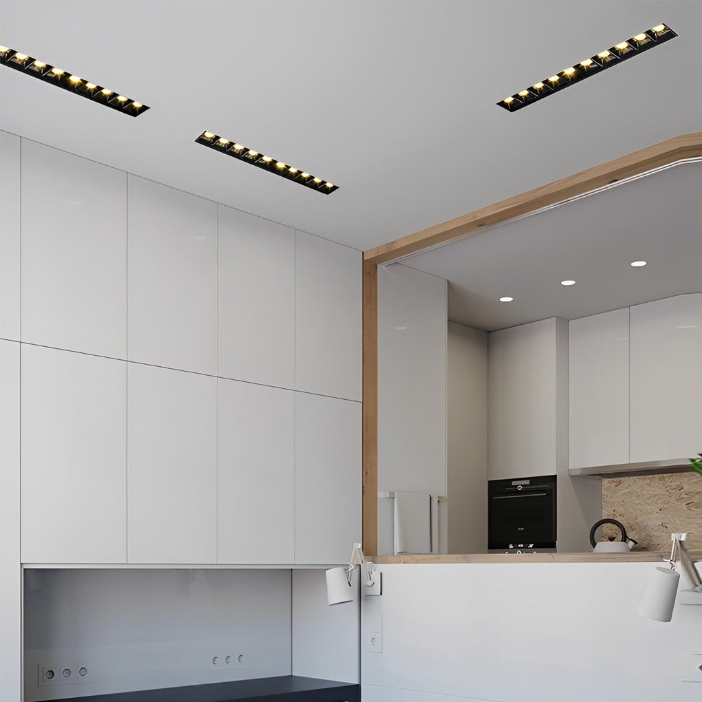 Frameless Linear Recessed LED Downlight — Aluminum, Anti-Glare, 5W / 10W / 20W, Warm & Neutral