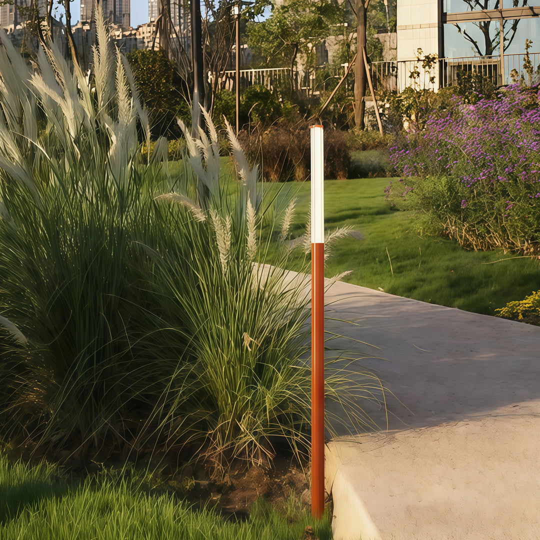 Minimalist LED Bollard Garden Light — Aluminum, High-Transparency Glass, IP65, Ra90, 4 Heights