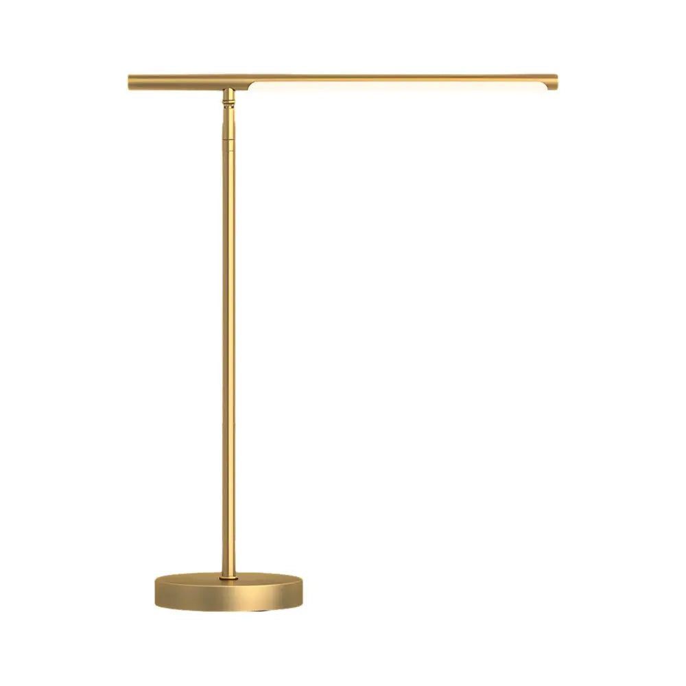 Adjustable Angle Copper and Brass LED Desk Lamp for Home Office Lighting Luxe