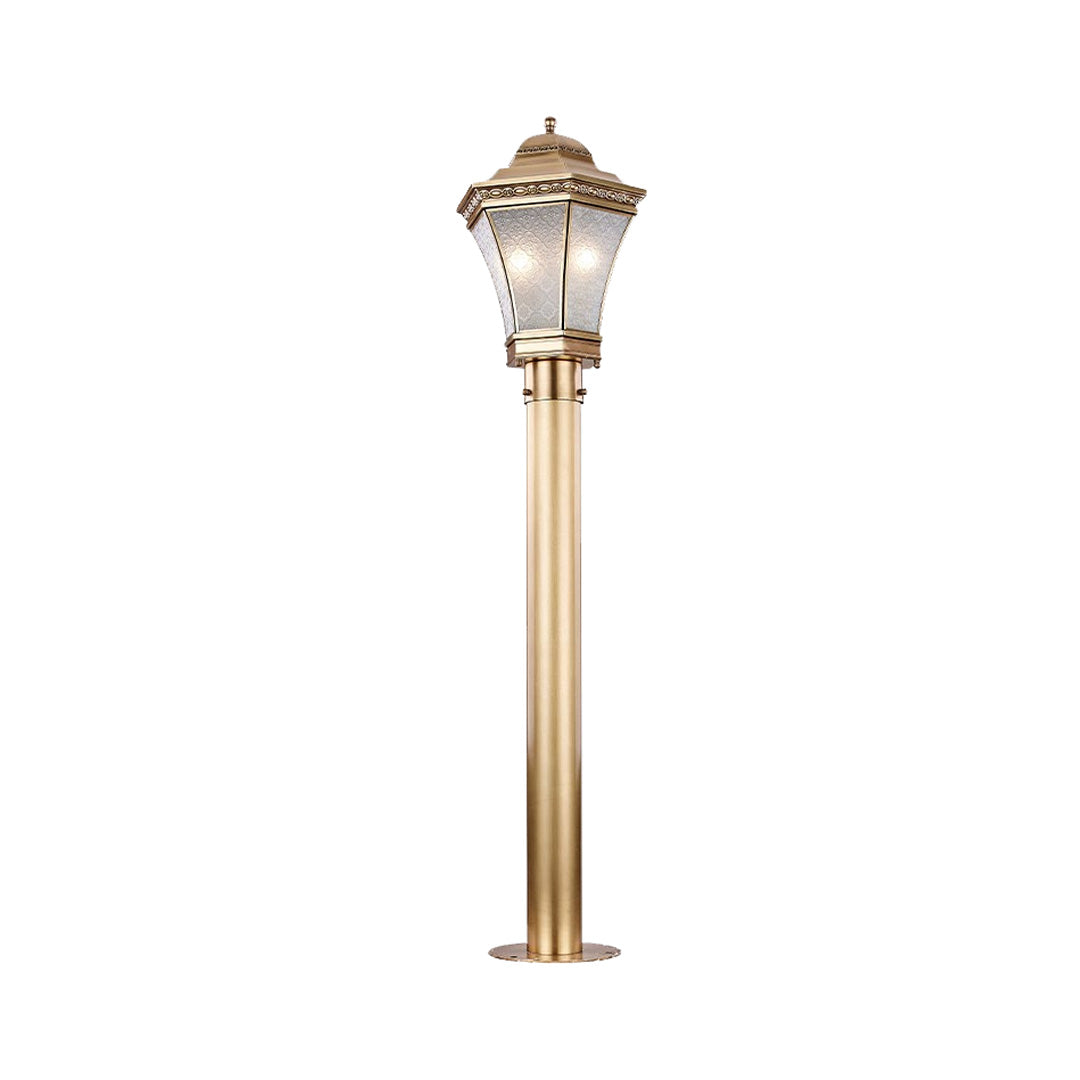 Antique Copper Outdoor Path Light — Solid Copper, Glass, IP55 Weatherproof, E27/E14, 3 Sizes