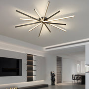 copper starburst ceiling light star shaped lighting fixture