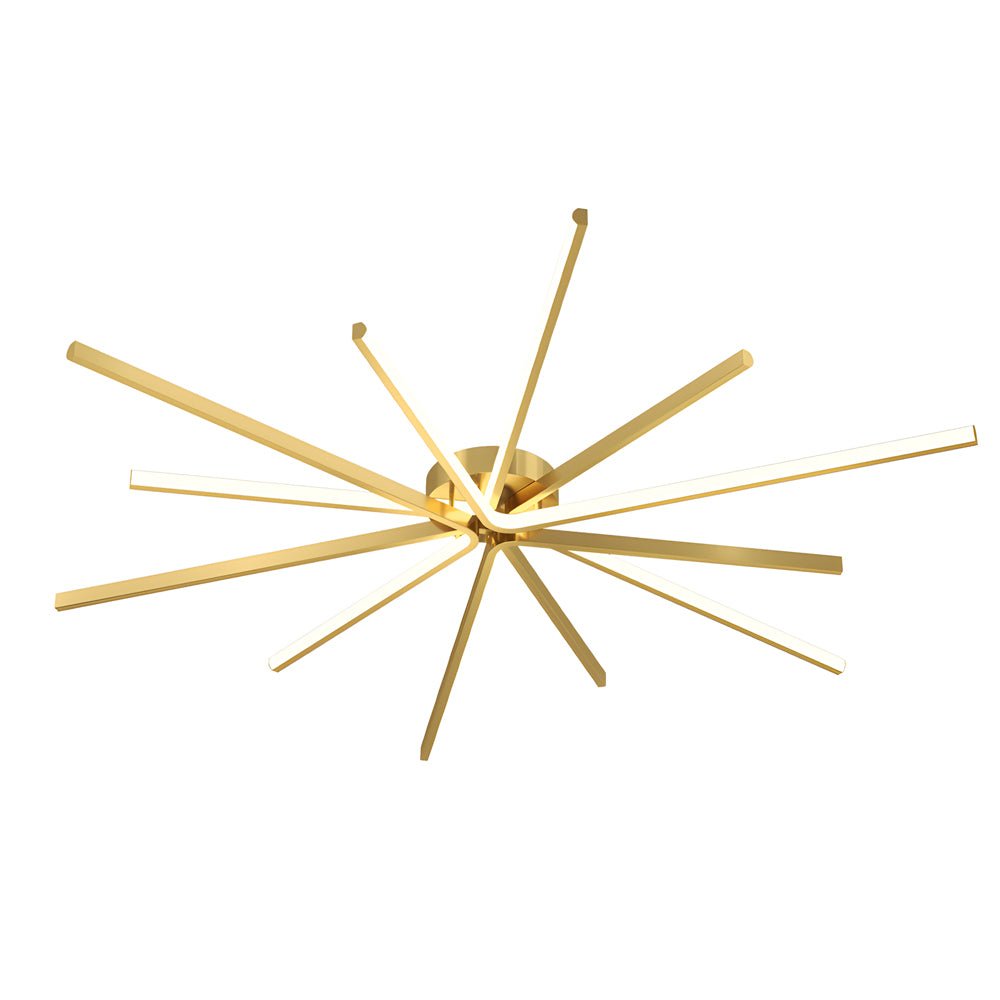 copper starburst ceiling light star shaped lighting fixture