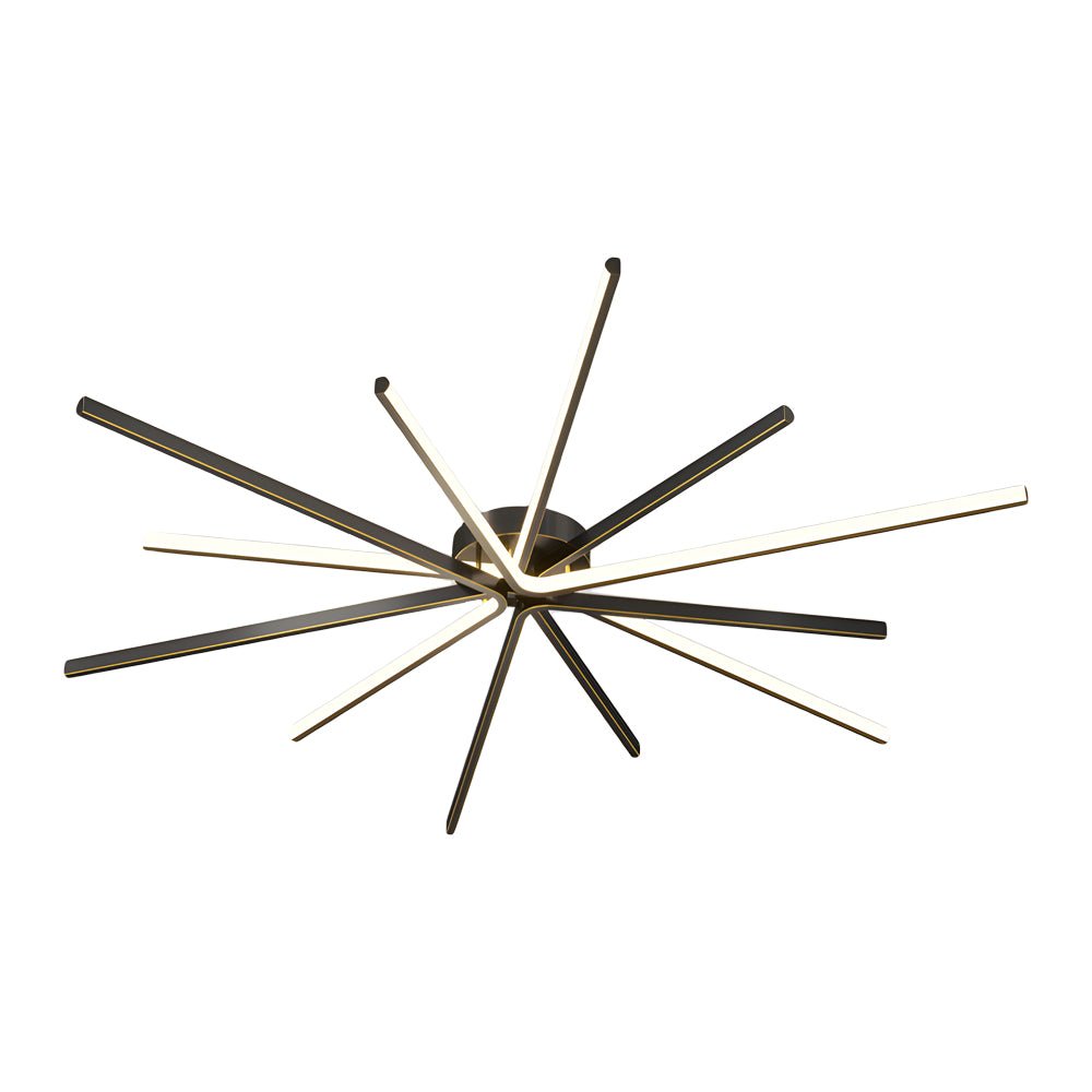 copper starburst ceiling light star shaped lighting fixture