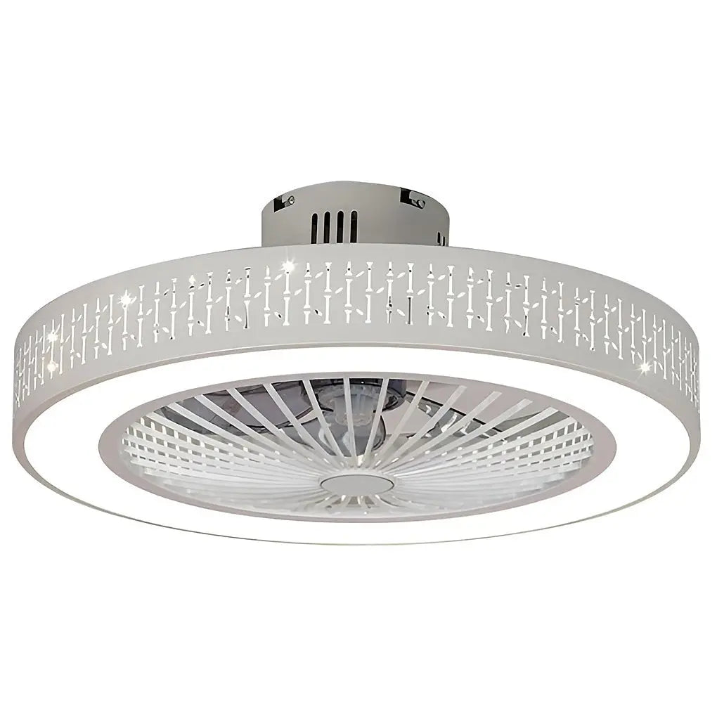 Chandelier Ceiling Fan Lamp: Creative Bladeless Ceiling Fan with Integrated Lighting Luxe