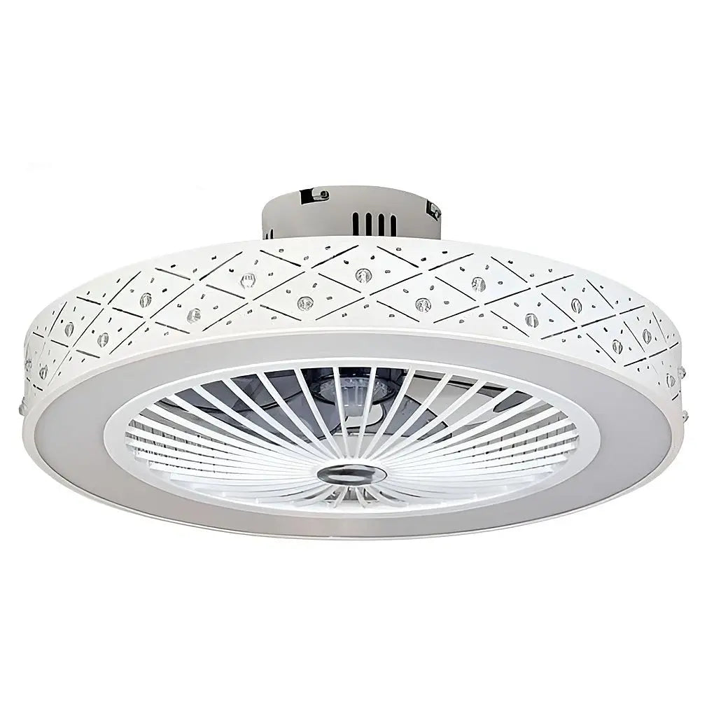 Chandelier Ceiling Fan Lamp: Creative Bladeless Ceiling Fan with Integrated Lighting Luxe