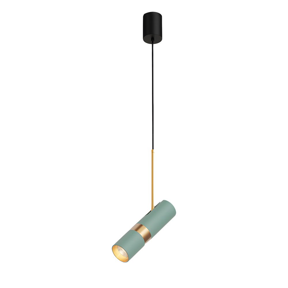 Cylindrical Mini Pendant Light — Aluminum, LED, Three-Step Dimming (3000K/4500K/6000K), 2.4" × 14.2", Adjustable 59" Cord