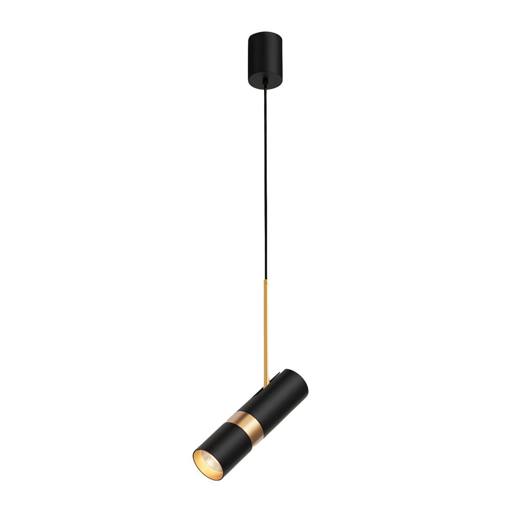 Cylindrical Mini Pendant Light — Aluminum, LED, Three-Step Dimming (3000K/4500K/6000K), 2.4" × 14.2", Adjustable 59" Cord