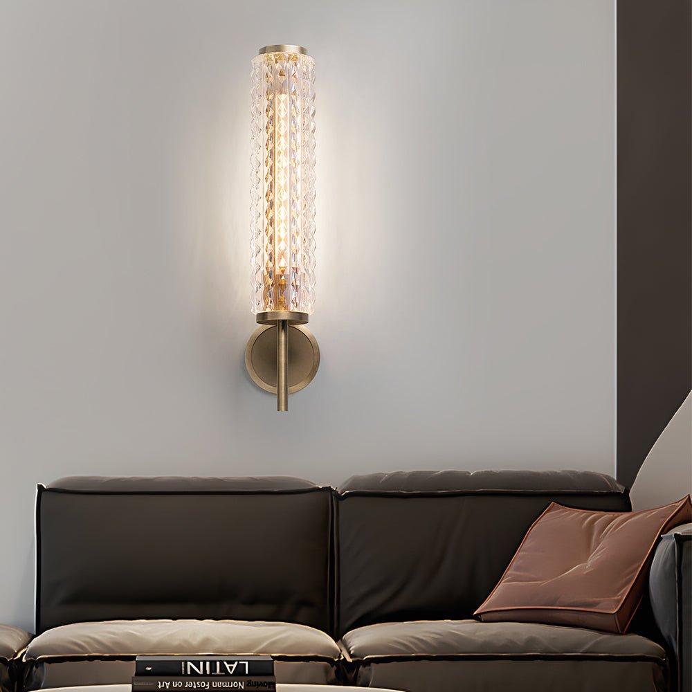 Retro-Modern Indoor Wall Sconce — Copper, E14 Hardwired, 3000K Warm White, 6.3" × 18.9"