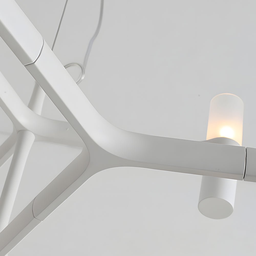Geometric Multi-Layer Modern Chandelier — Aluminum, Frosted Glass, LED 3000K, up to 47.2", 1- to 5-Layer