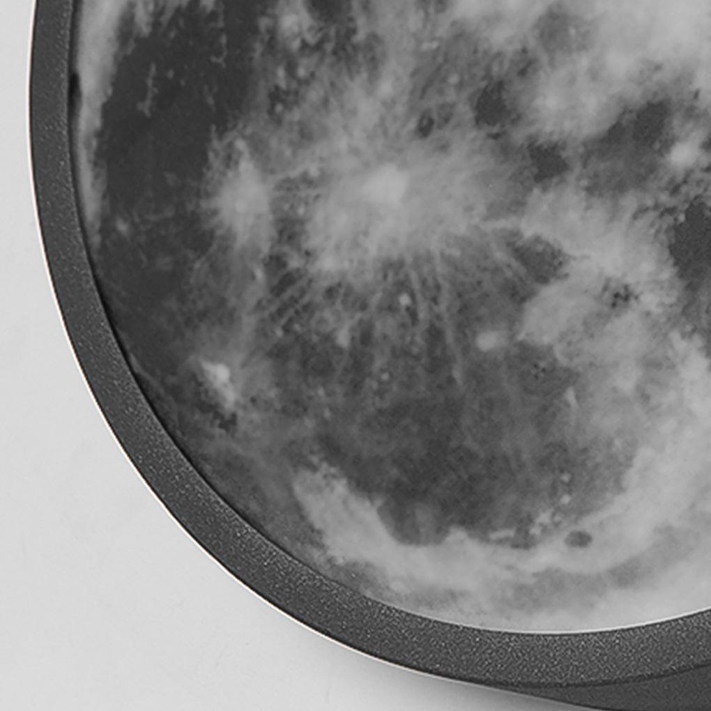 Moon Round Outdoor Wall Sconce — Stainless Steel & Glass, LED 12W, 3000K, IP-Rated Weatherproof