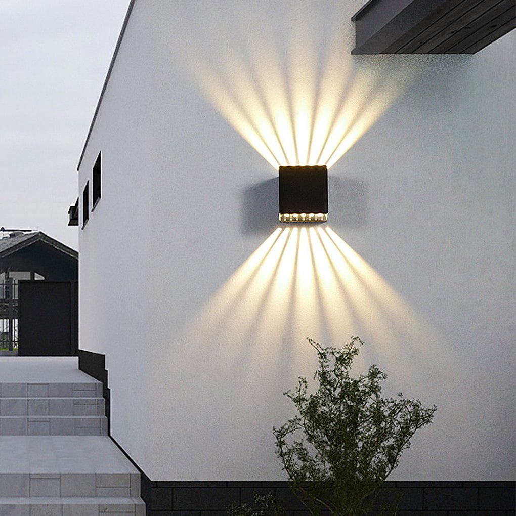 creative outdoor wall sconce lights up and down led wall lamps