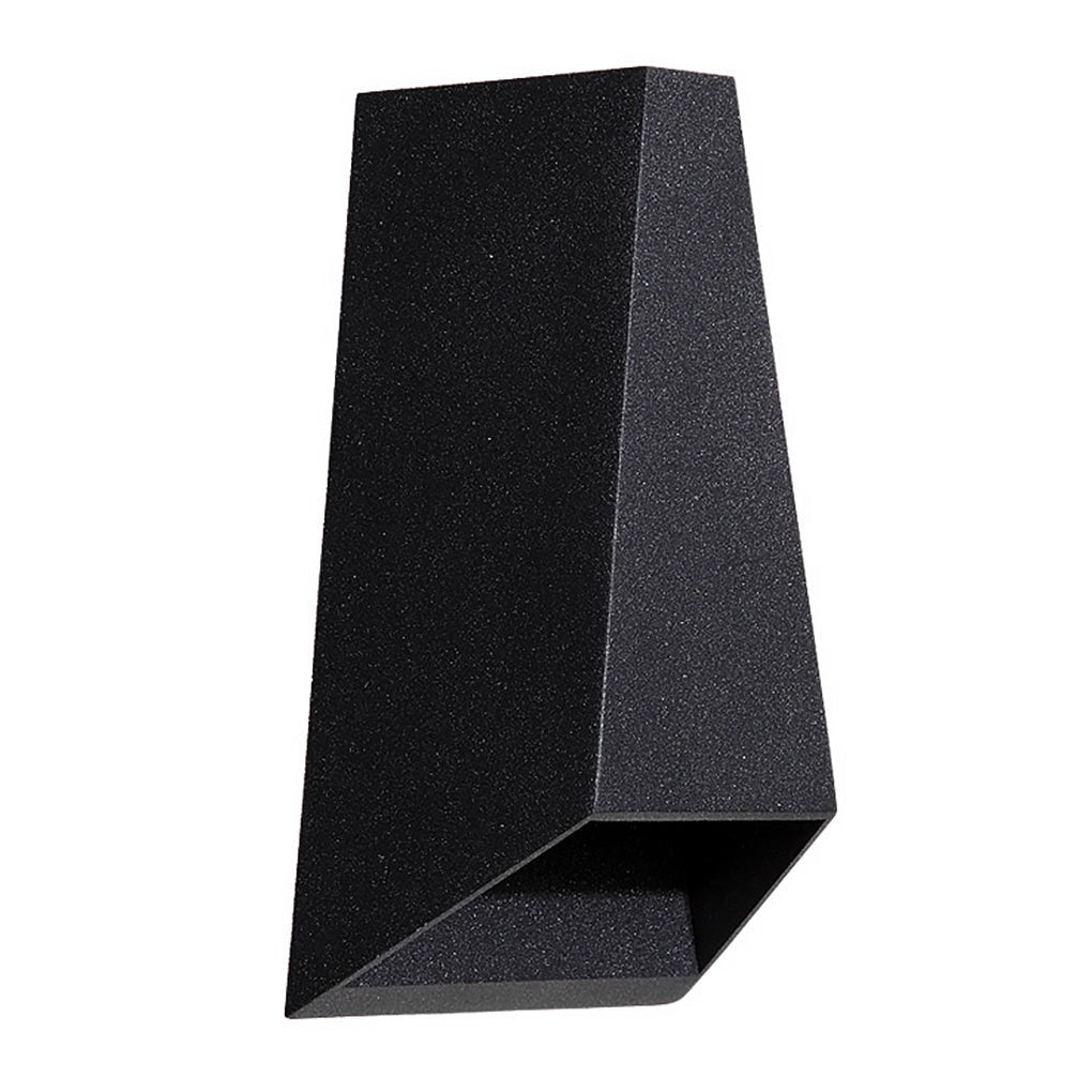 Trapezoidal Up/Down Outdoor Wall Sconce — Black, LED, 6W–10W, IP54, 3000K/6000K