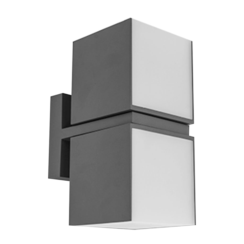 Modern Outdoor Wall Sconce — Die-Cast Aluminum, Acrylic, LED 3000K, IP65, 4" × 8.7"